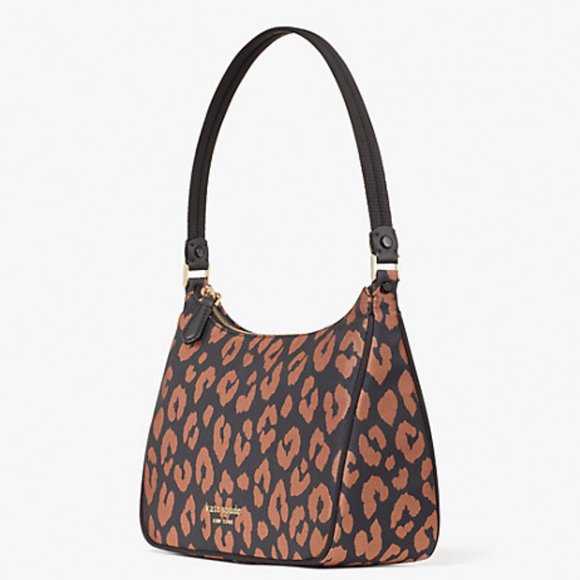 Kate Spade New York Sam Leopard Animal Print Small Shoulder Bag NWT - Picture 3 of 6